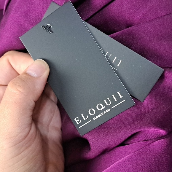 NWT ELOQUII SATIN TIE FRONT SHIRTDRESS $98 - Picture 5 of 5